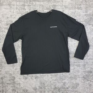 Sephora Shirt Women’s XL Black Crew Neck Long Sleeve Employee Team Member